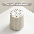 Beige Striped Toothbrush Holder - Image 2