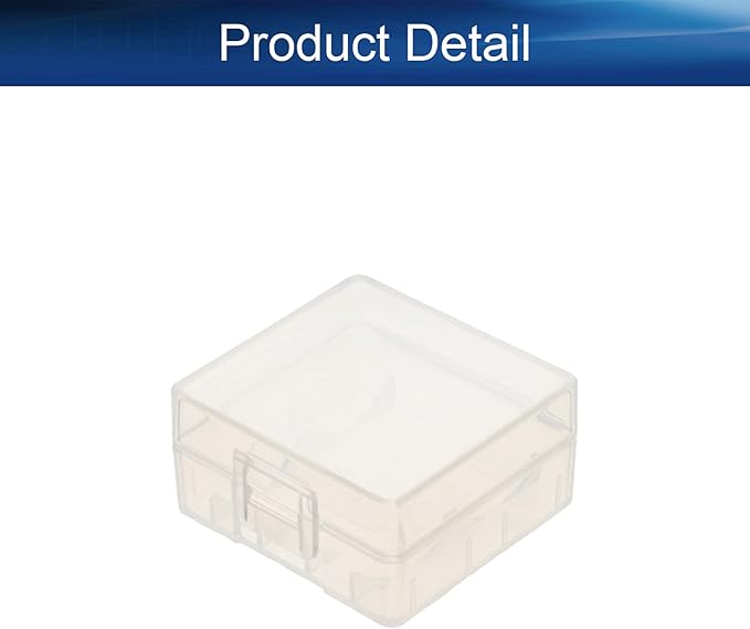Heyiarbeit 2Pcs 18350 Battery Case Battery Storage Box Organizer Battery - Image 4