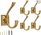5 Pack Decorative Heavy Duty Towel Hooks by CABDM