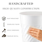 Monarch Abode Metal Bathroom Trash Can – Waste Basket - Image 3
