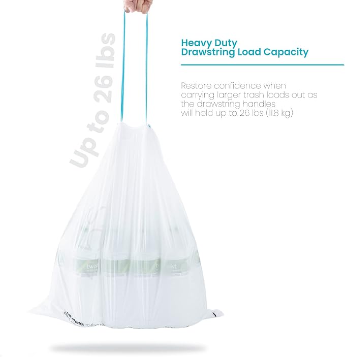 Home Zone Living 12 Gallon Kitchen Trash Bags - Image 5