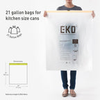 EKO 21 Gallon / 50-90 Liter, Extra-Strong Unscented Garbage Bags, Easy-Dispense - Image 6