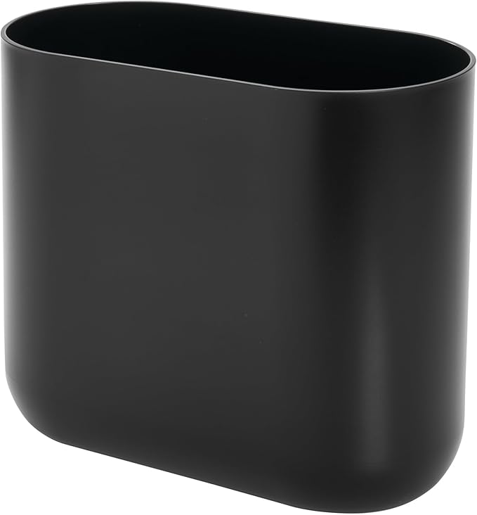 iDesign Small Slim Plastic Bathroom Trash Can, Garbage Can - Image 8