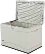 LIFETIME 60059 Black Bottom & Desert (Tan) Sides and Lid Outdoor Storage Box-80 Gal, 80 Gallon, Desert Sand - Image 4