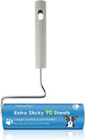 Extra Sticky Large Surface Lint Roller, 6.3'' Giant Lint Roller by Yabeepet