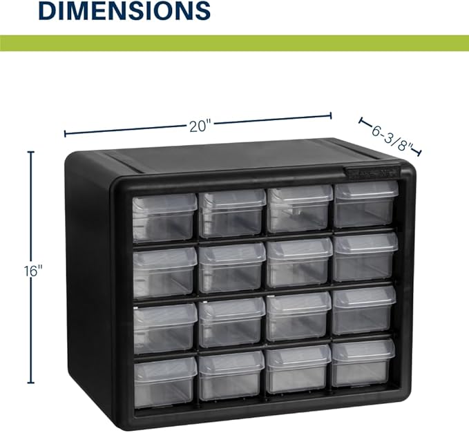 Akro-Mils 16-Drawer Plastic Cabinet - Image 3