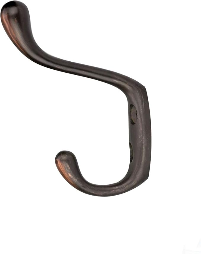 Rok Hardware Heavy Duty Dual Coat Hook, Oil-Rubbed Bronze, 10 Pack ROKCH101ORB - Image 3