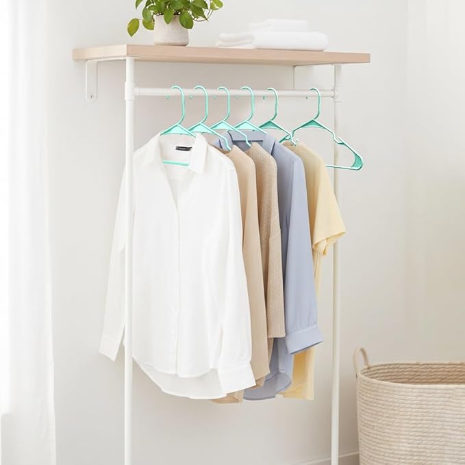 Utopia Home Plastic Hangers 50 Pack, Space Saving Plastic Clothes Hangers - Image 6