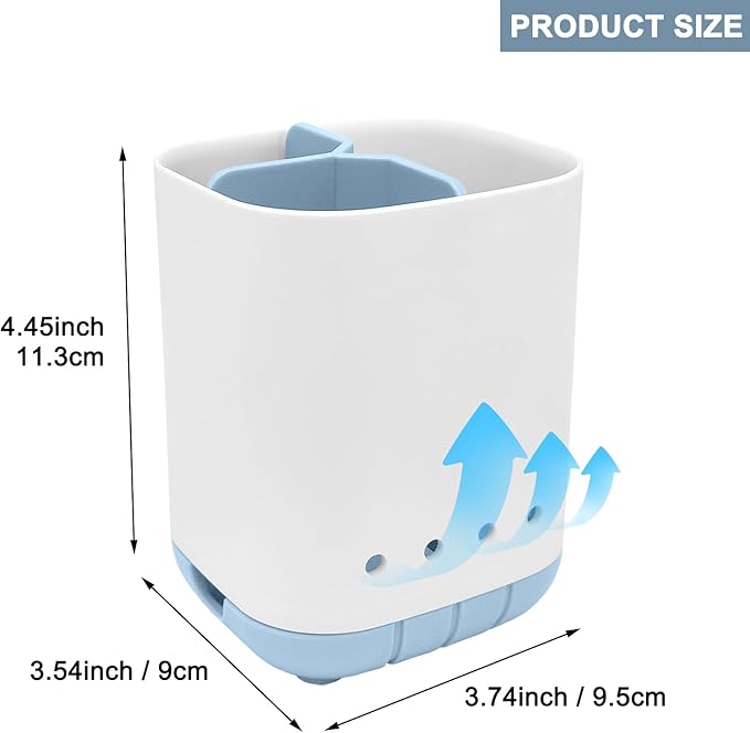 Toothbrush Holder for Bathroom, Plastic Detachable for Easy Cleaning - Image 6