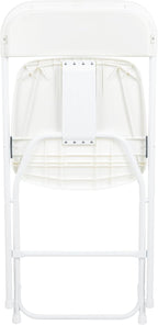 Flash Furniture Hercules Series Plastic Folding Chair - White - 650LB Weight Capacity Comfortable Event Chair - Lightweight Folding Chair - Image 11