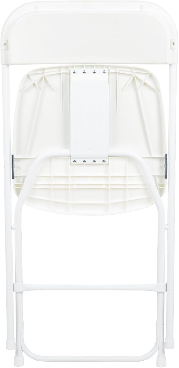 Flash Furniture Hercules Series Plastic Folding Chair - White - 650LB Weight Capacity Comfortable Event Chair - Lightweight Folding Chair - Image 11
