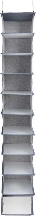 Household Essentials Hanging Narrow Cotton Blend and Plastic Closet Organizer - Image 5