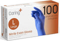 Caring Nitrile Exam Gloves, Powder-Free, Disposable Gloves by Caring