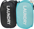 Larpur Pop Up Laundry Baskets, 2 Pack Mesh Laundry Hampers Collapsible Clothes by Larpur