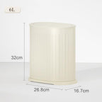 1.6 Gallon Trash Can with Lid, Small Bathroom Trash Can Wastebasket, Slim - Image 2