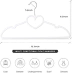 Plastic Hangers 20 Pack, Cute Clothes Hangers Ultra Thin Space Saving - Image 2