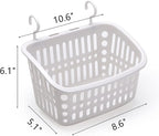3PCS Plastic Hanging Baskets for Shower, Hanging Basket Organizer - Image 2