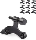 10 Pack Hinge Pin Door Stopper Black by KOVOSCH