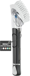 RIMAY Soap Dispensing Dish Brush, Dish Scrubber by RIMAY