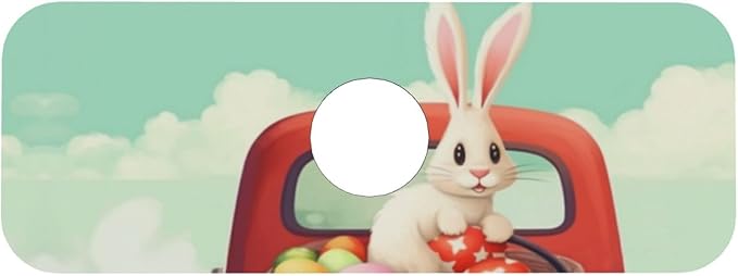Kitchen Sink Splash Guard Faucet Mat Easter Bunny Rabbits 15"x5.5", Diatom Mat - Image 7
