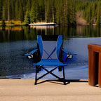 Kijaro Dual Lock Folding Camp Chairs - Versatile for Sports, Outdoors & Lawns - Locks Positions - Maldives Blue - Image 8