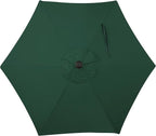 Blissun 7.5 ft Patio Umbrella, Yard Umbrella, Outdoor Market Umbrella with Push Button Tilt Crank, Dark Green - Image 4