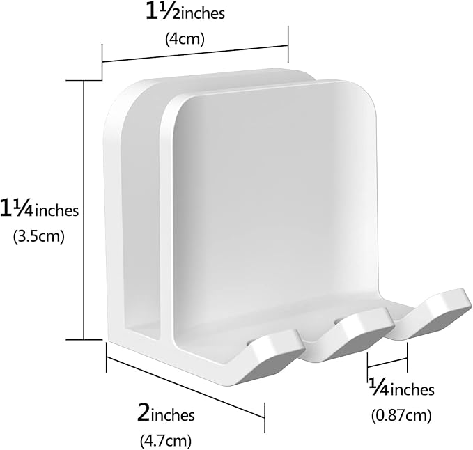 2 PCS Self-Adhesive Toothbrush Holders Wall Mounted, Water Proof Toothbrush Hook - Image 2