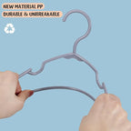 60 Pack Gray Kids Hangers 11.6 Inch - Image 4