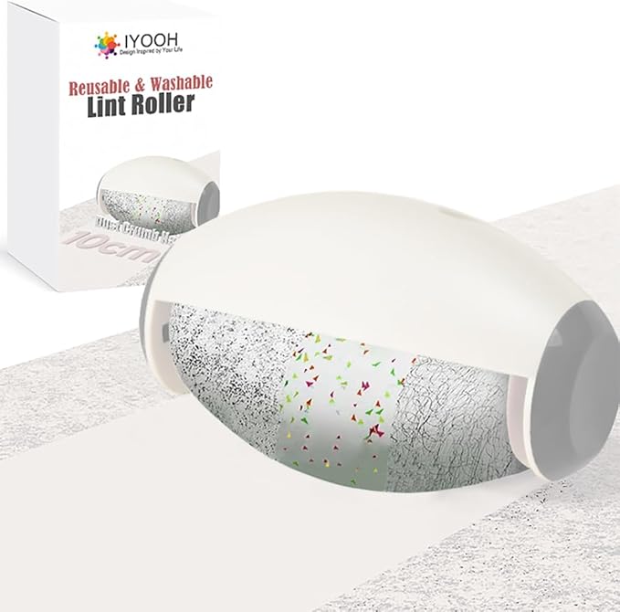 Reusable Lint Roller Ball, Mini Travel Size Lint Roller by IYOOH
