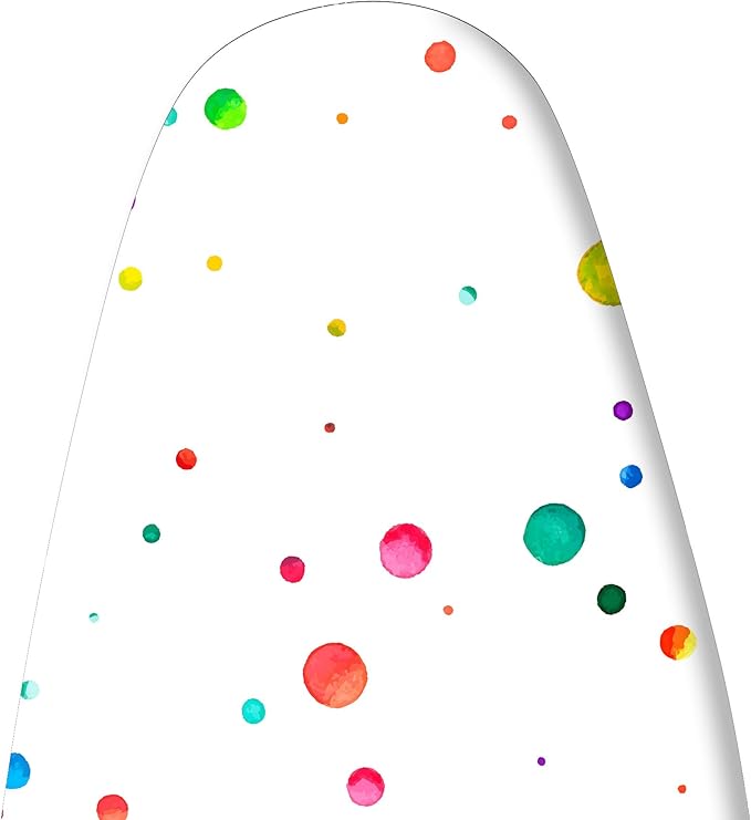 Extra Thick Ironing Board Cover and Pad, Colorful Polka Dot 15x54 Ironing Board - Image 6