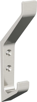 Amerock H37003G10 | Emerge Double Prong Decorative Wall Hook | Satin Nickel Hook by Amerock