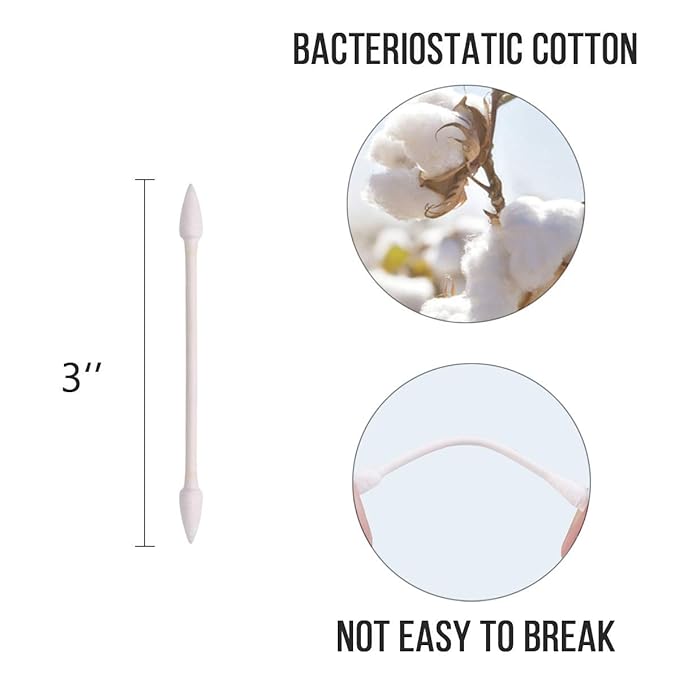 Pointed Tip Cotton Swabs 800 Pieces, Double Precision Tips - Image 6
