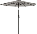AreShark 9 FT Patio Umbrella for Outdoor, Outdoor Table Umbrella with Push Button Tilt and Crank, Outdoor Patio Umbrellas with 8 Sturdy Ribs for Market, Garden, Pool (Light Gray) by Unknown