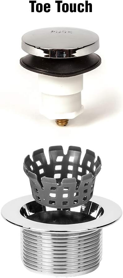 Universal Toe Touch Bath Tub/Bathtub Drain Stopper includes 3/8" and 5/16" - Image 6