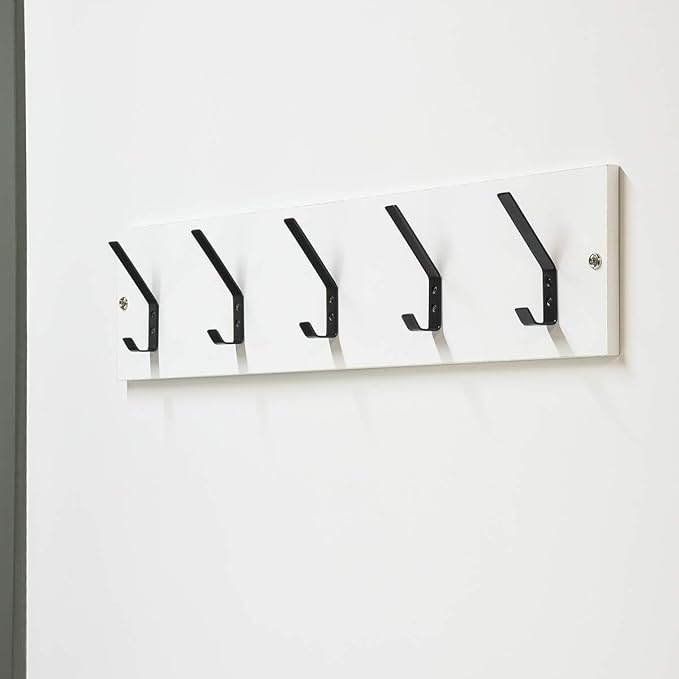Amazon Basics Wall Mounted Metal Coat Hooks Flat - Image 5