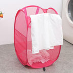 Foldable Mesh Popup Laundry Hamper, Laundry Basket Easy to Open and Fold - Image 6
