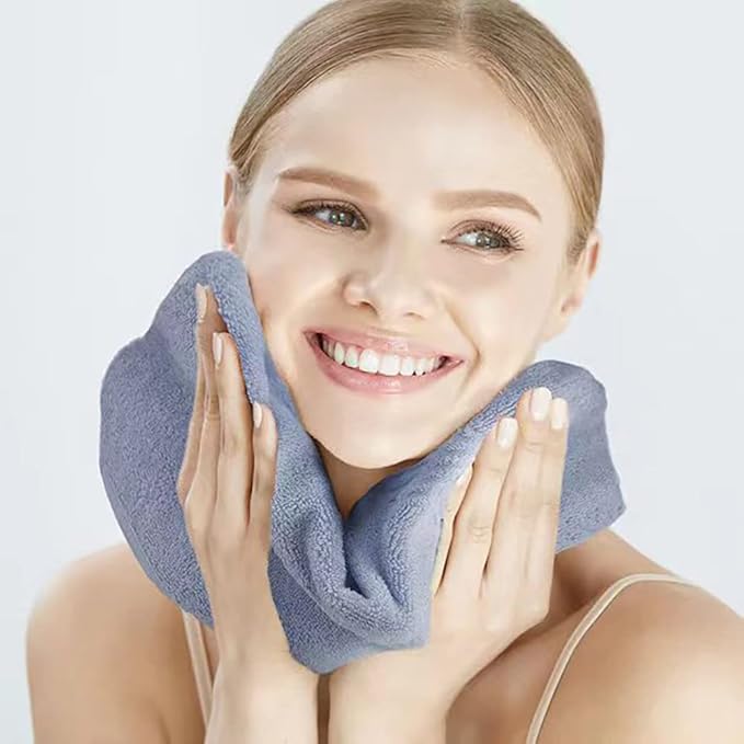 Microfiber Facial Cloths, 8 Pack, Super Absorbent, Quick Drying Fast, - Image 3