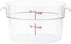 Cambro RFSCW2135 Camwear 2-Quart Clear Round Food Storage Container - Image 3