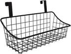 LeleCAT Basket with hook Grid Storage Basket, Hang it behind a door or on a - Image 3