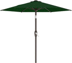 AreShark 7.5FT Patio Umbrella Table Market Umbrella with 6 Sturdy Ribs, Button Tilt/Crank, Heavy-Duty Outdoor Umbrellas for Pool, Deck, Garden and Backyard, Dark Green by Unknown