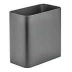 mDesign Small Metal 2.4 Gallon/9 Liter Trash Can Wastebasket Garbage Bin by mDesign