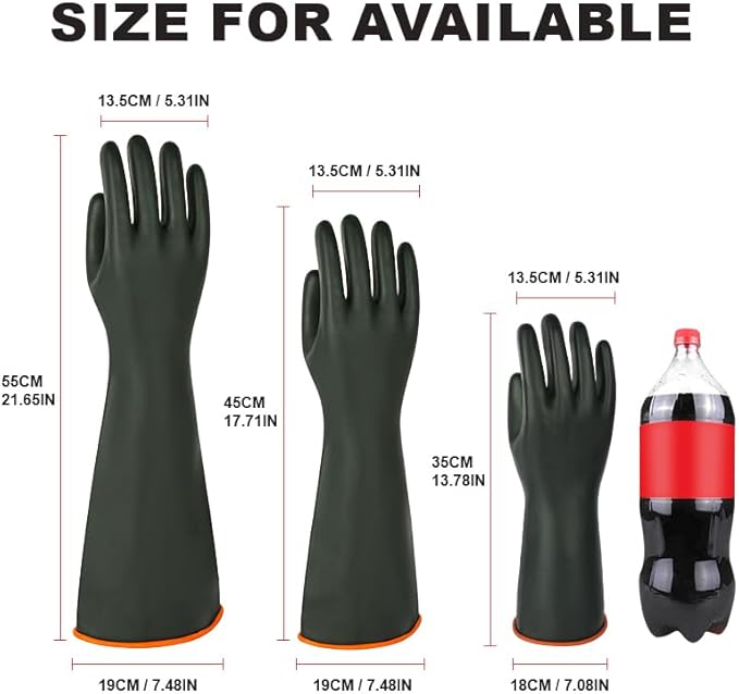 Heavy Latex Chemical Resistant Gloves - Image 5