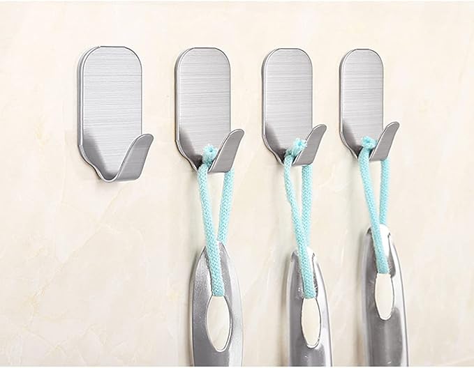 Small Self Adhesive Hooks for Hanging Heavy Duty Stick On Hooks for Wall Sticky - Image 2