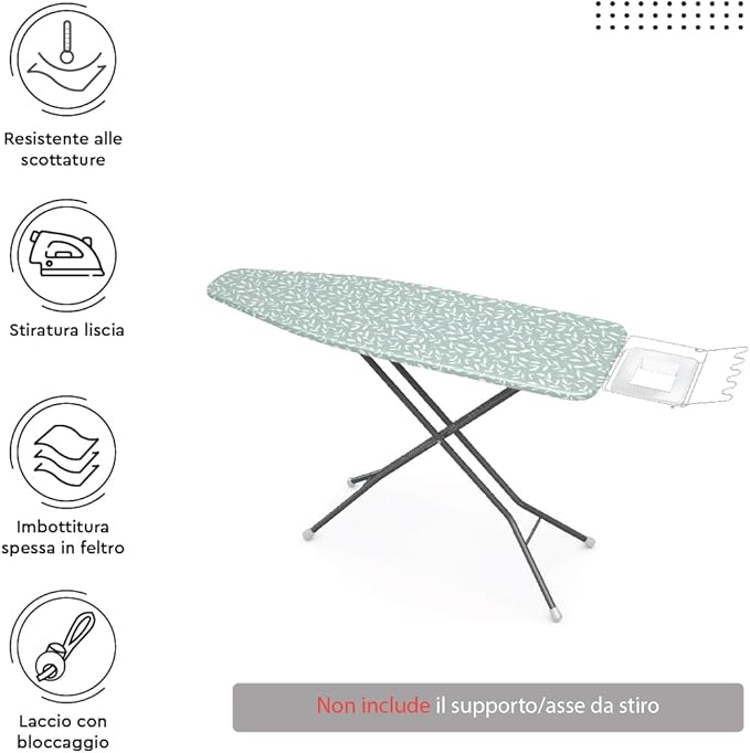 Encasa XO Ironing Board Cover and Pad 54"x18" - Image 3