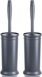 Toilet Brush and Holder 2 Pack, Toilet Bowl Brush by UPTRONIC