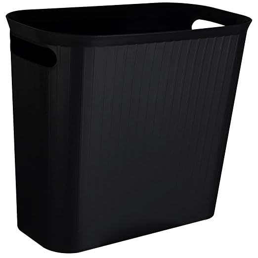 rejomiik Small Trash Can, 3.5 Gallon Garbage Can Slim Waste Basket Plastic by rejomiik