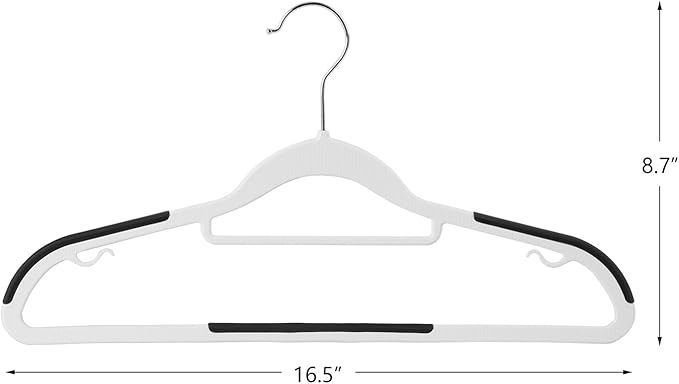 Finnhomy Bar Design Heavy Duty 50 Pack Plastic Hangers, Clothes Hangers - Image 2