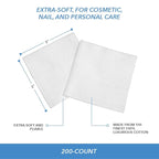 ForPro Professional Collection Premium Cotton Wipes, 100% Cotton, Extra-Soft - Image 3