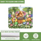 Easter Bunnies Eggs Dish Drying Mat - Image 5