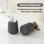 Matte Gray Toothbrush Holder for Electric Toothbrushes Bathroom Organizer for - Image 4